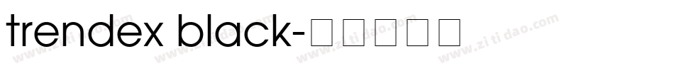 trendex black字体转换